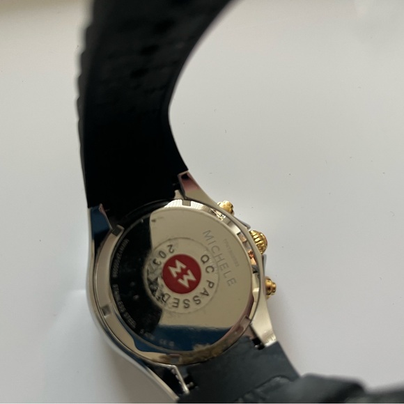 Black band Michele watch - Picture 4 of 4